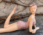 Statue of a woman in swimsuit made of resin 2