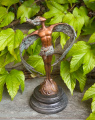 Vienna bronze statuette Angel spread his wings 
