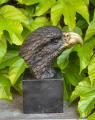Bronze eagle head figurine