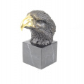 Bronze eagle head figurine 