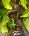 Bronze statue statuette of the Devil and little Bacchus