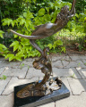 Bronze statue of a Mermaid on the crescent