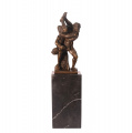 Bronze statue statuette of Diomedes grabbing Hercules