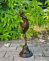 Bronze woman swimmer figurine