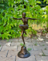 Bronze woman swimmer figurine