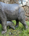 Figurine of an elephant with calf 1