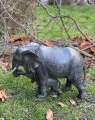 Figurine of an elephant with calf 1