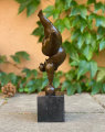 Modernist bronze statuette Woman Plus size - acrobat