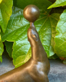 Figurine of a sea lion made of bronze